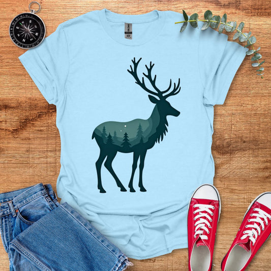 Forest reindeer dark blue T-Shirt - Outdoor Collections