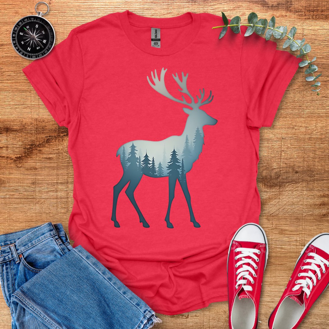 Forest reindeer light blue T-Shirt - Outdoor Collections