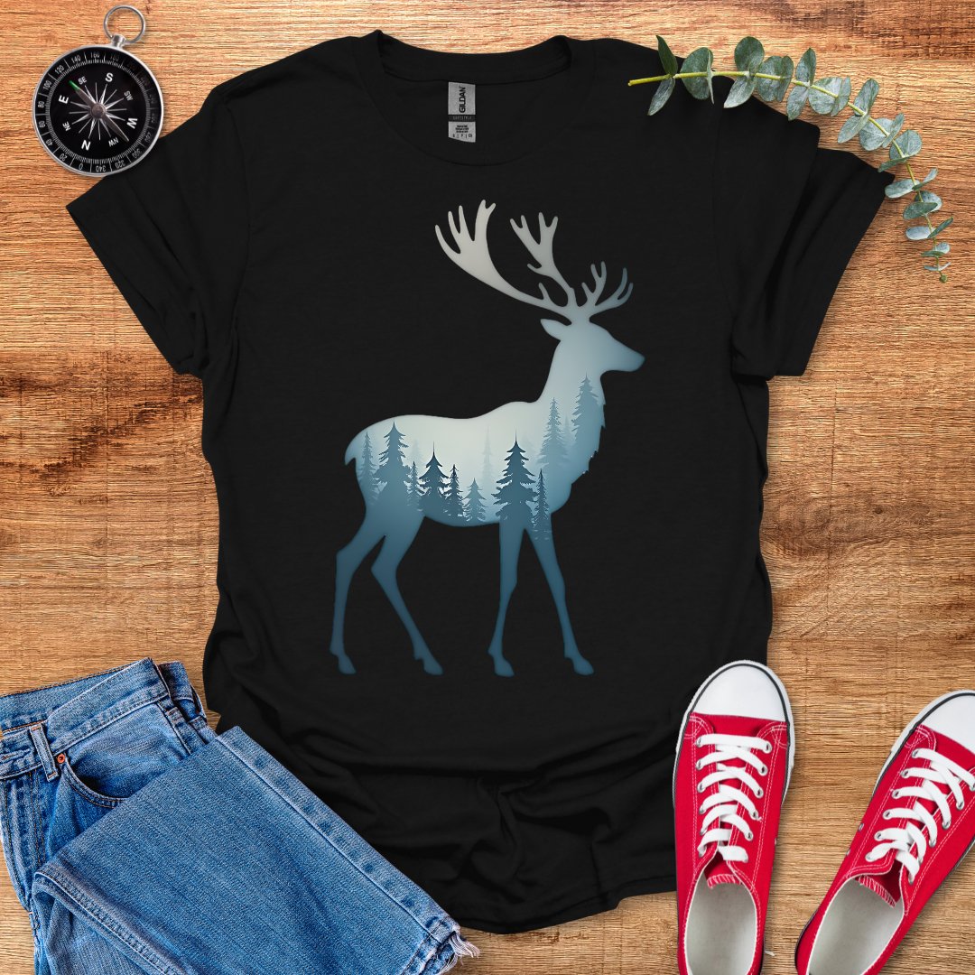 Forest reindeer light blue T-Shirt - Outdoor Collections