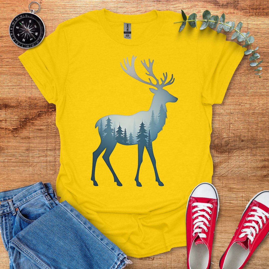 Forest reindeer light blue T-Shirt - Outdoor Collections