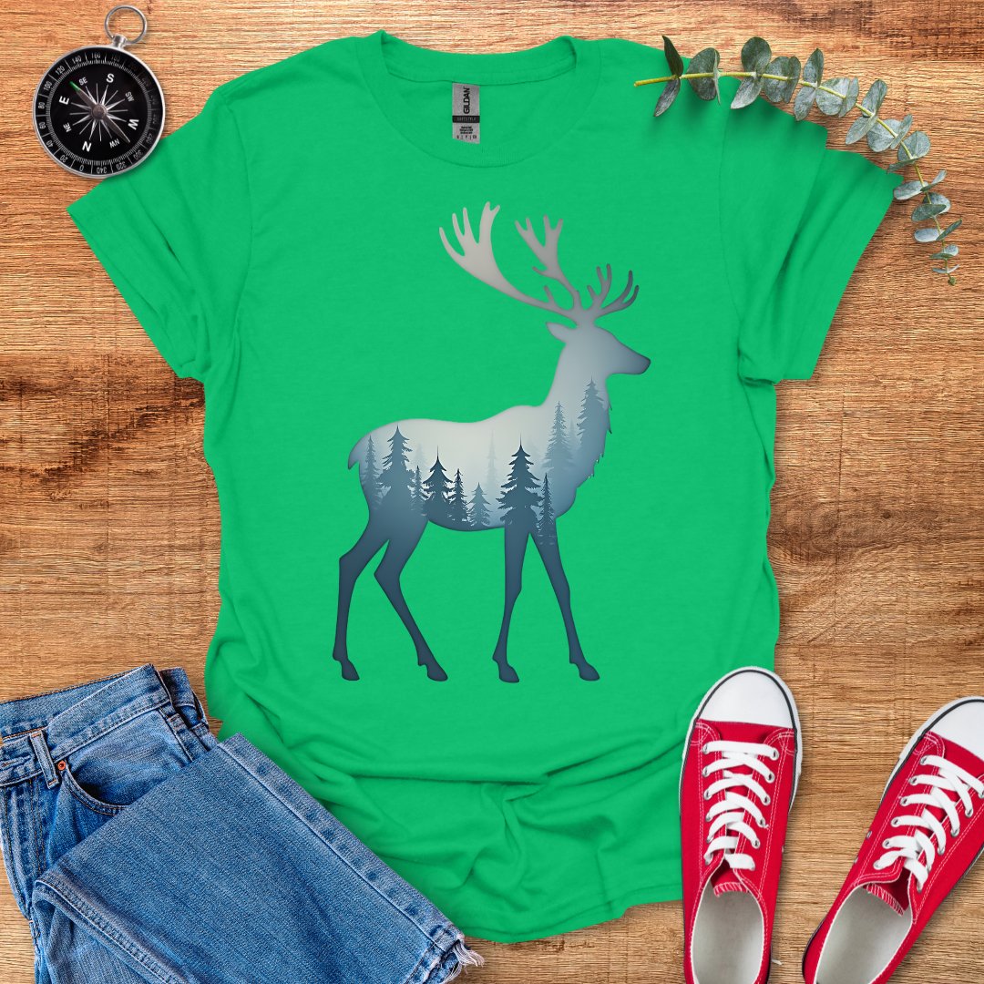 Forest reindeer light blue T-Shirt - Outdoor Collections