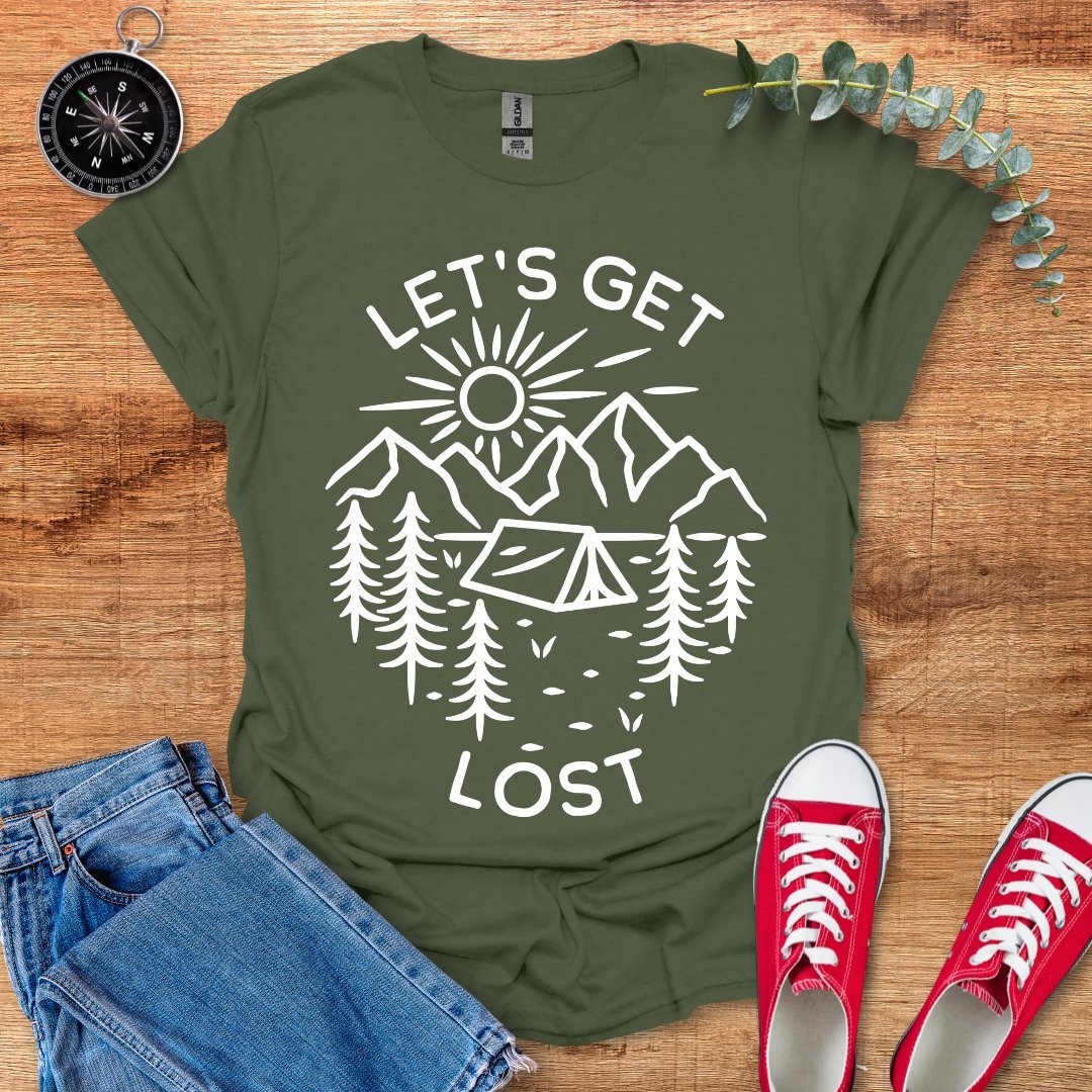 Let's get lost camping version T-Shirt - Outdoor Collections