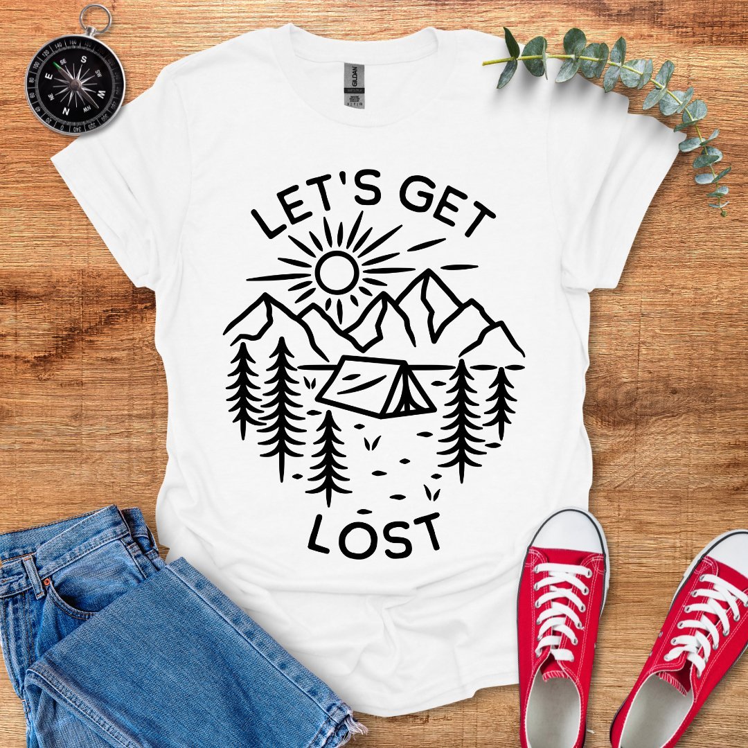 Let's get lost camping version T-Shirt - Outdoor Collections