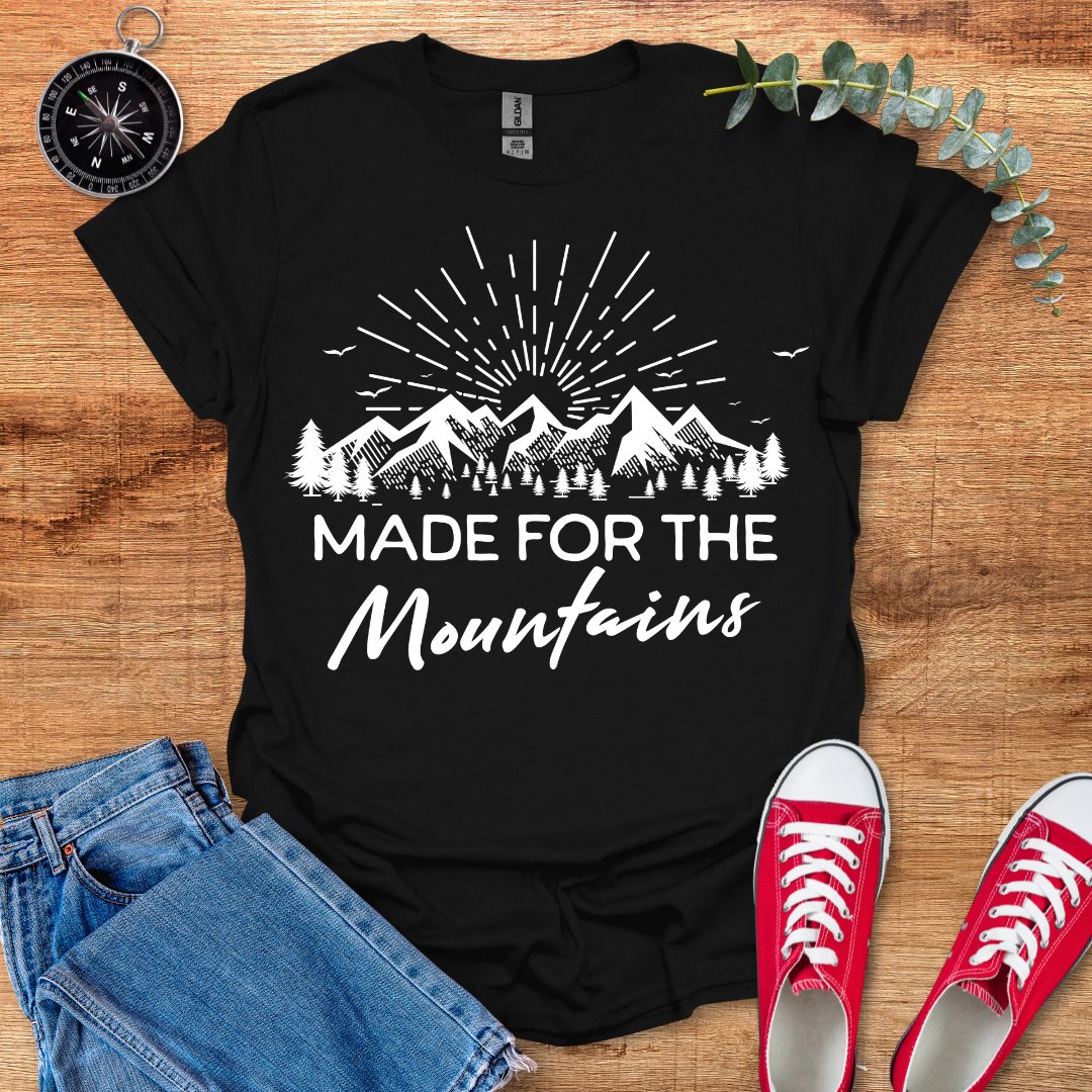 Made for the mountains sunburst version T-Shirt - Outdoor Collections