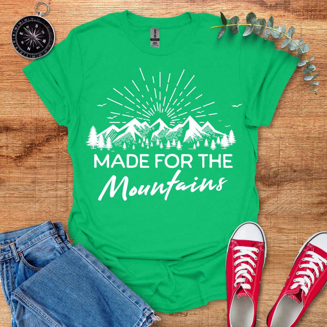 Made for the mountains sunburst version T-Shirt - Outdoor Collections