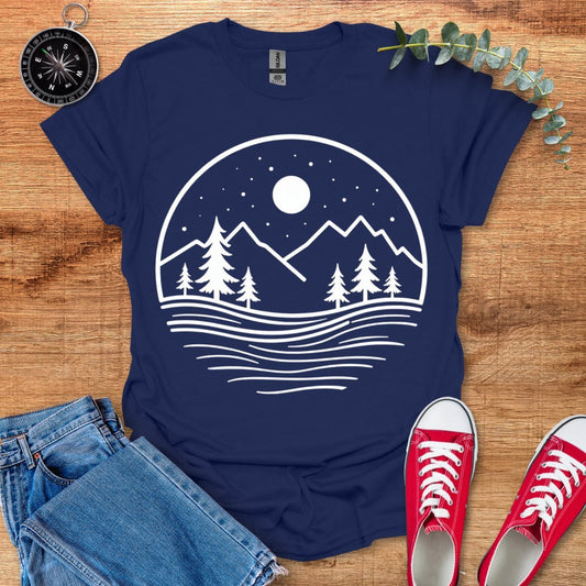 Night Time landscape T-Shirt - Outdoor Collections