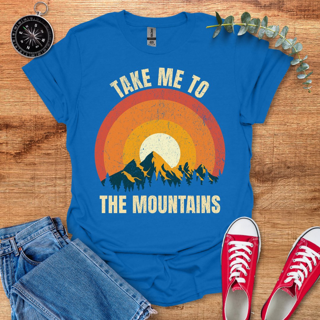 Take me to the mountains retro T-Shirt - Outdoor Collections