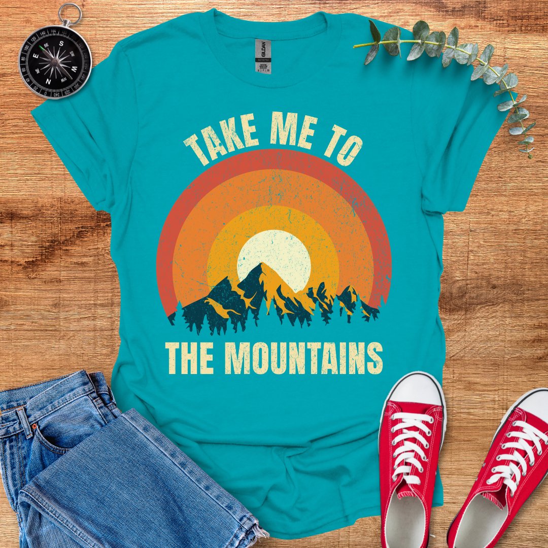 Take me to the mountains retro T-Shirt - Outdoor Collections