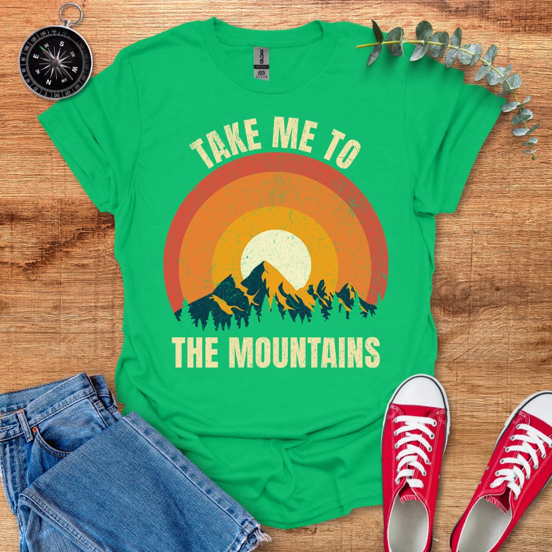 Take me to the mountains retro T-Shirt - Outdoor Collections