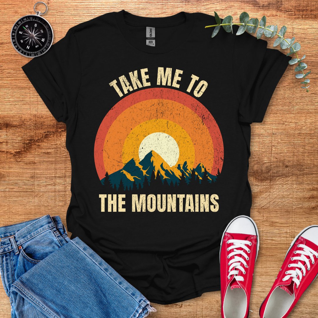 Take me to the mountains retro T-Shirt - Outdoor Collections