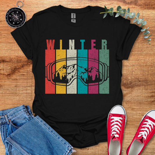 Winter ski goggles retro T-Shirt - Outdoor Collections