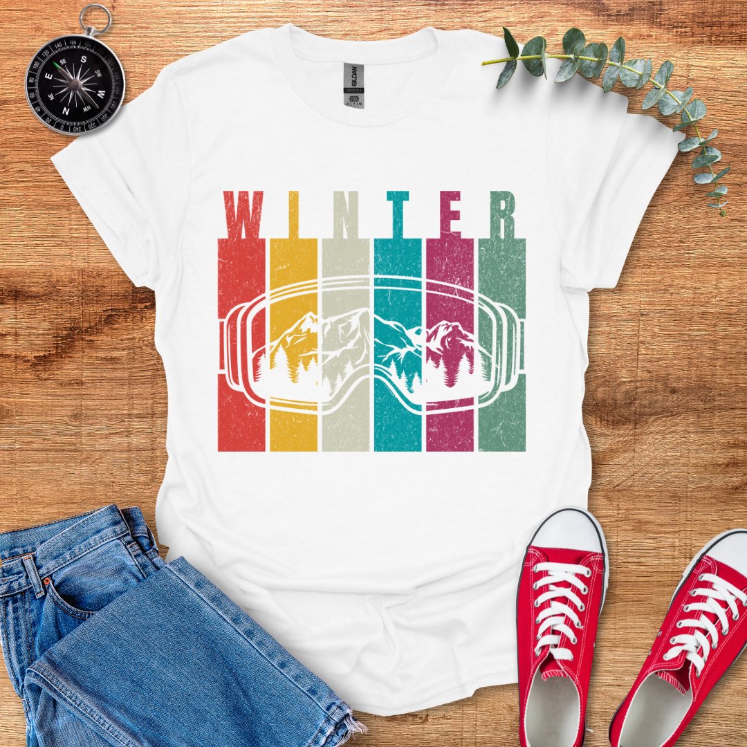 Winter ski goggles retro T-Shirt - Outdoor Collections