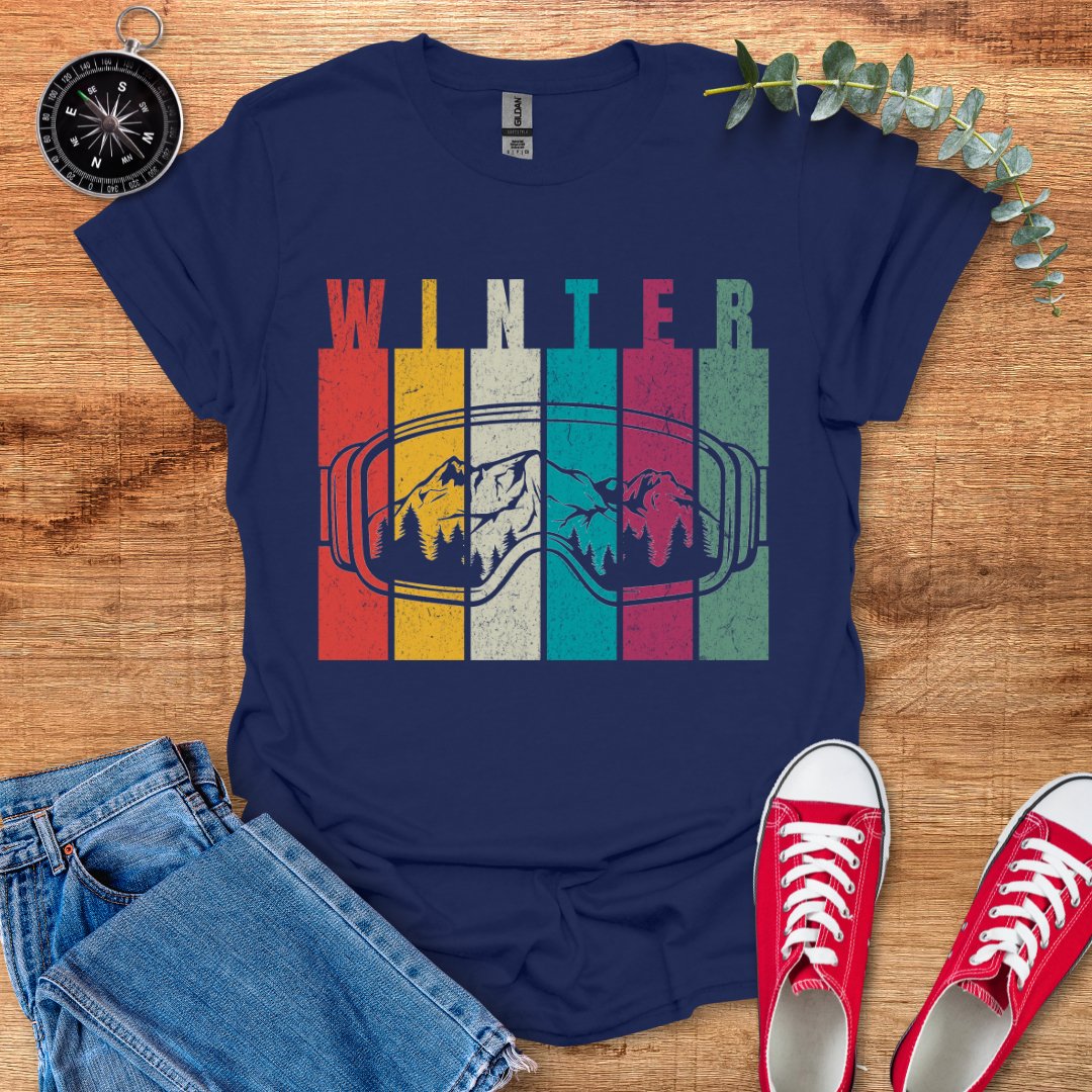 Winter ski goggles retro T-Shirt - Outdoor Collections