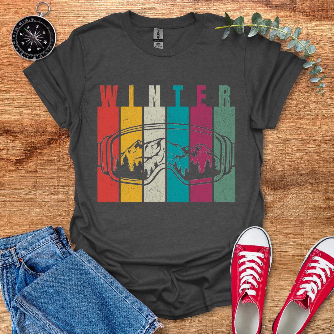 Winter ski goggles retro T-Shirt - Outdoor Collections