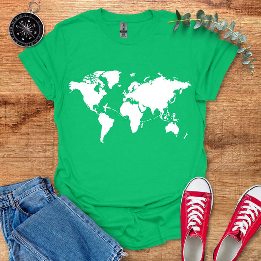 World map T-Shirt - Outdoor Collections